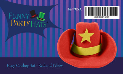 Huge Oversize Foam Cowboy Hat - Funny Costume Hat by Funny Party Hats