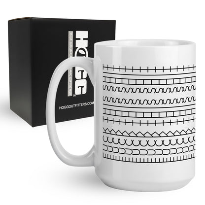 Hogg Fuck This Shit Mug, 15 oz Coffee Cups Ceramic, Hidden Message Coffee Mug, Funny White Elephant Gifts for Adults, Cute White Elephant Christmas Gifts, Office Prank, Funny Christmas Cup for Work