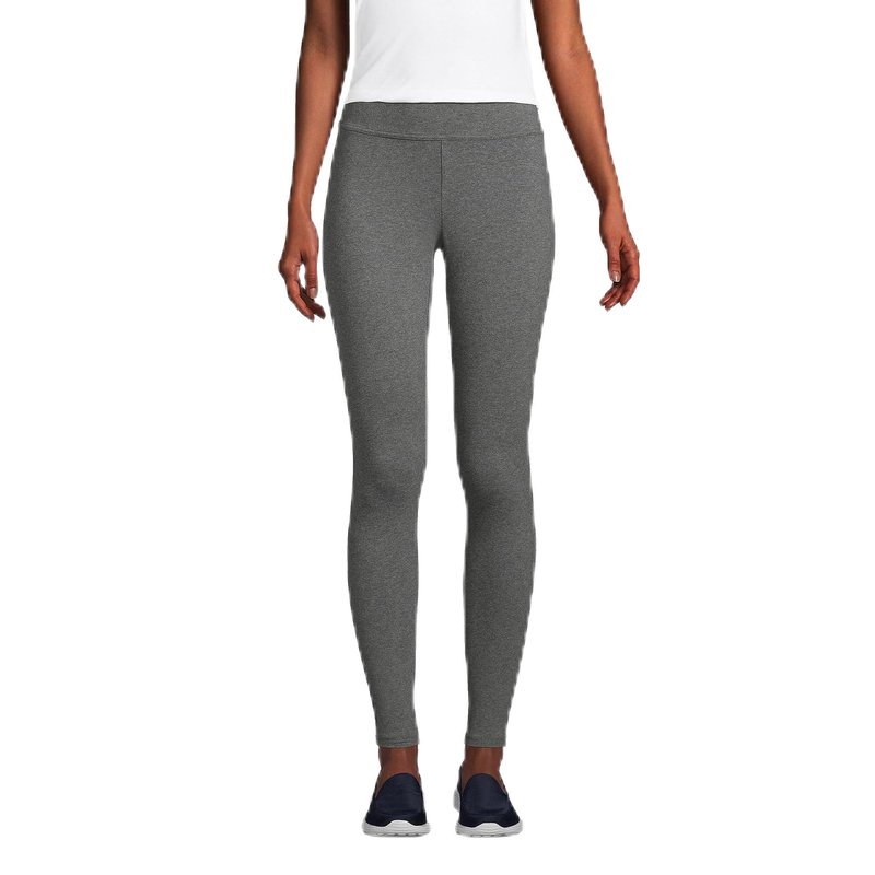 Lands' End Womens Starfish Leggings Charcoal Heather Regular Medium