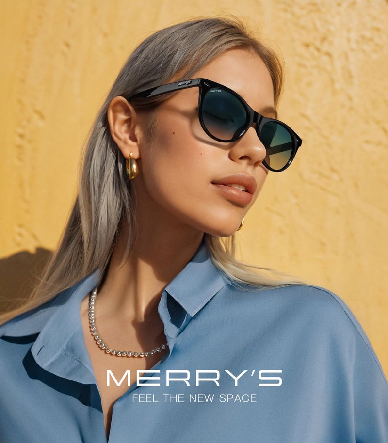MERRY'S Retro Round Polarized Sunglasses for Women Fashion Trendy Shades S6185