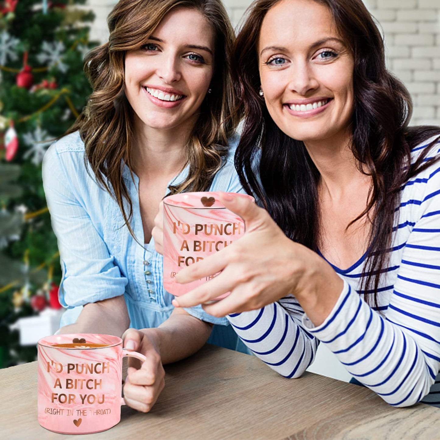 Birthday Gifts for Women Girlfriend Sister Friends, Valentines Day Gifts for Her, Galentines Mothers Day Mom Present for Mom Wife from Daughter Son, 12 OZ Funny Coffee Mug Christmas Stocking Stuffers