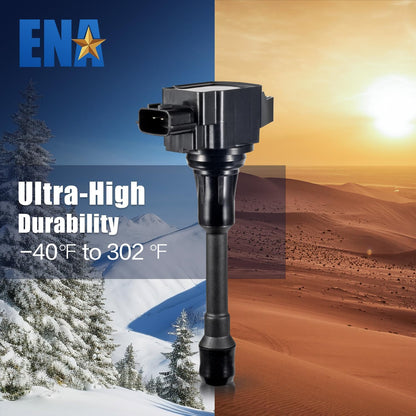 ENA Ignition Coil Pack 2007 2008 2009 2010 2011 2012 Compatible with Nissan Altima Versa Sentra Cube NV200 Rogue Frontier Pathfinder 2013 2014 2015 Infiniti M56 FX50 QX60 QX70 Replace# C1696 UF549