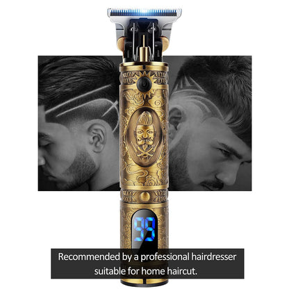 YiLFo Hair Clippers Men Professional Beard Trimmer, Cordless Electric Self Hair Clippers with LCD Screen, Precision Outlining Trimmer-Smooth Clipping, Sharp Shaver-Rechargeable Battery, Gifts for Men