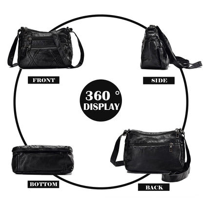 Gladdon Handbags for Women Multi Pockets Casual Cross-body Bags Waterproof Purse and Shoulder Bags Slightly Messenger Bags for Daily Use