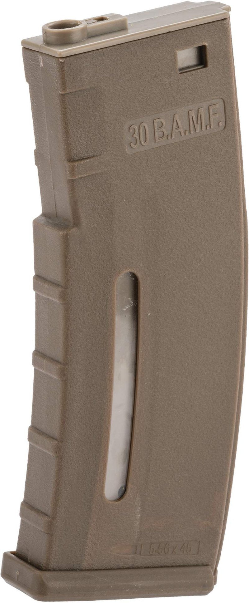 Evike Airsoft - BAMF 30rd Polymer MilSim Mag for M4-Style Series Airsoft AEGs (Color: Tan/Single Mag)