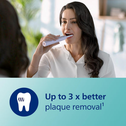 Philips Sonicare 3100 Electric Toothbrush, Sonic Toothbrush, Pressure Sensor and Timer, Sugar Rose and Black, Dual Pack, HX3675/15