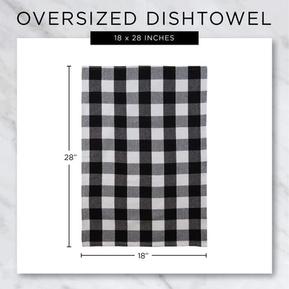 DII Holiday Kitchen Towels Embroidered Dish Towel Set, 18x28, Cabin Christmas, 3 Piece