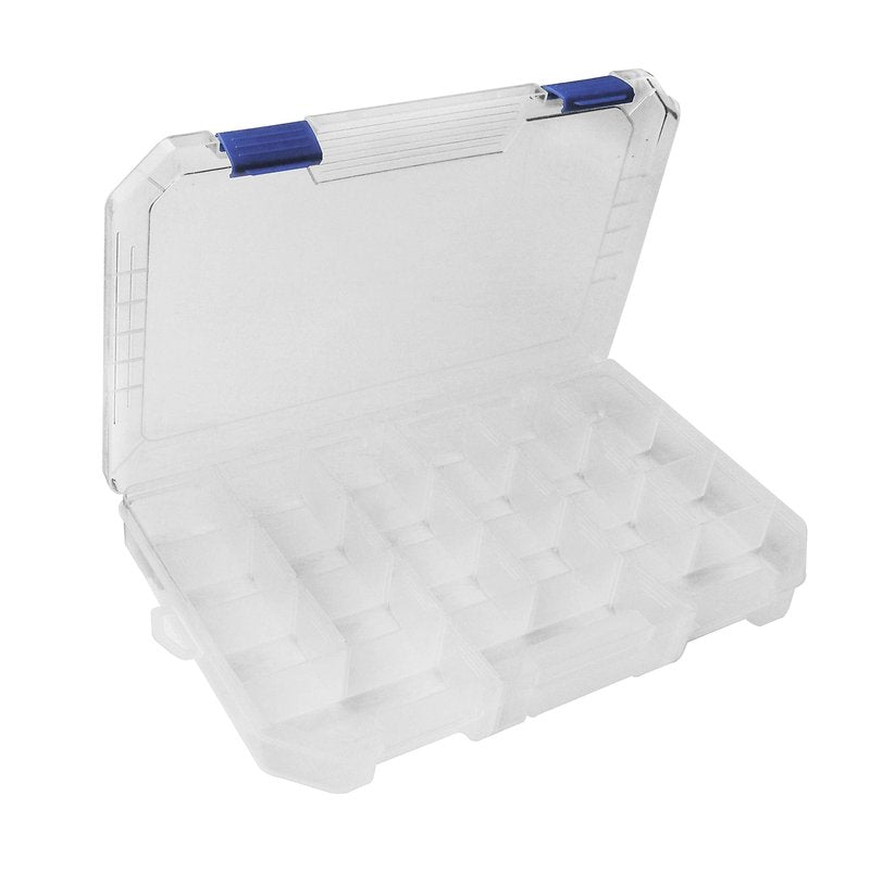 Large Plastic Tackle Box Storage Organizer Box 3700 with adjustable dividers 4 PACK tackle tray