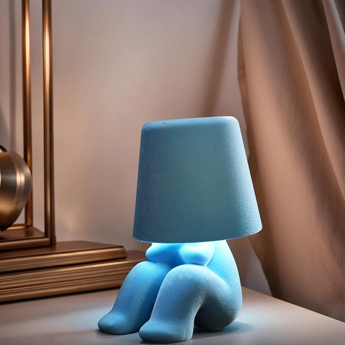 Modern Creative Design Table Lamp for Youth: Rechargeable Cute Light for Kids Child Teen -Bedside Lamps for Nightstand- Gift for Birthday Christmas Halloween Easter， 3-Color Dimmable.