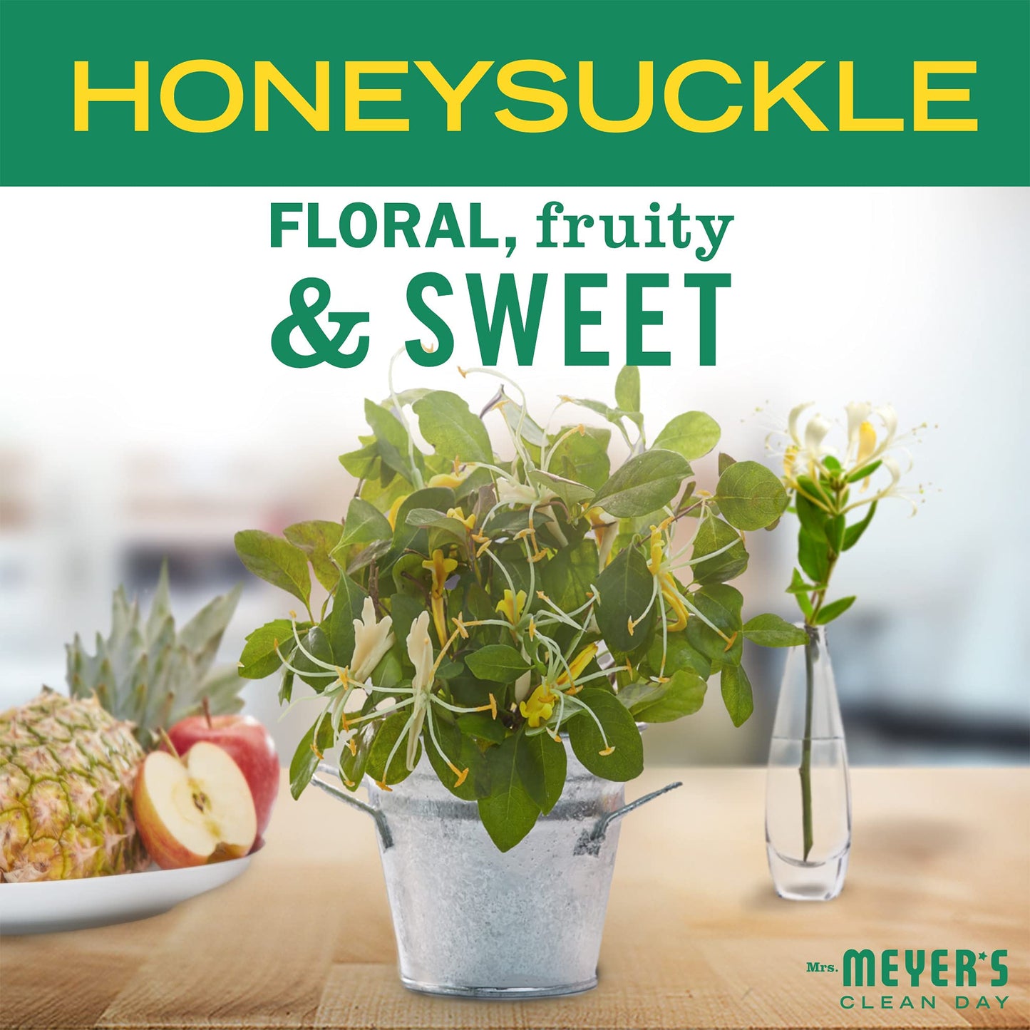 Mrs. Meyer's Clean Day Dish Soap, Honeysuckle, 16 fl oz