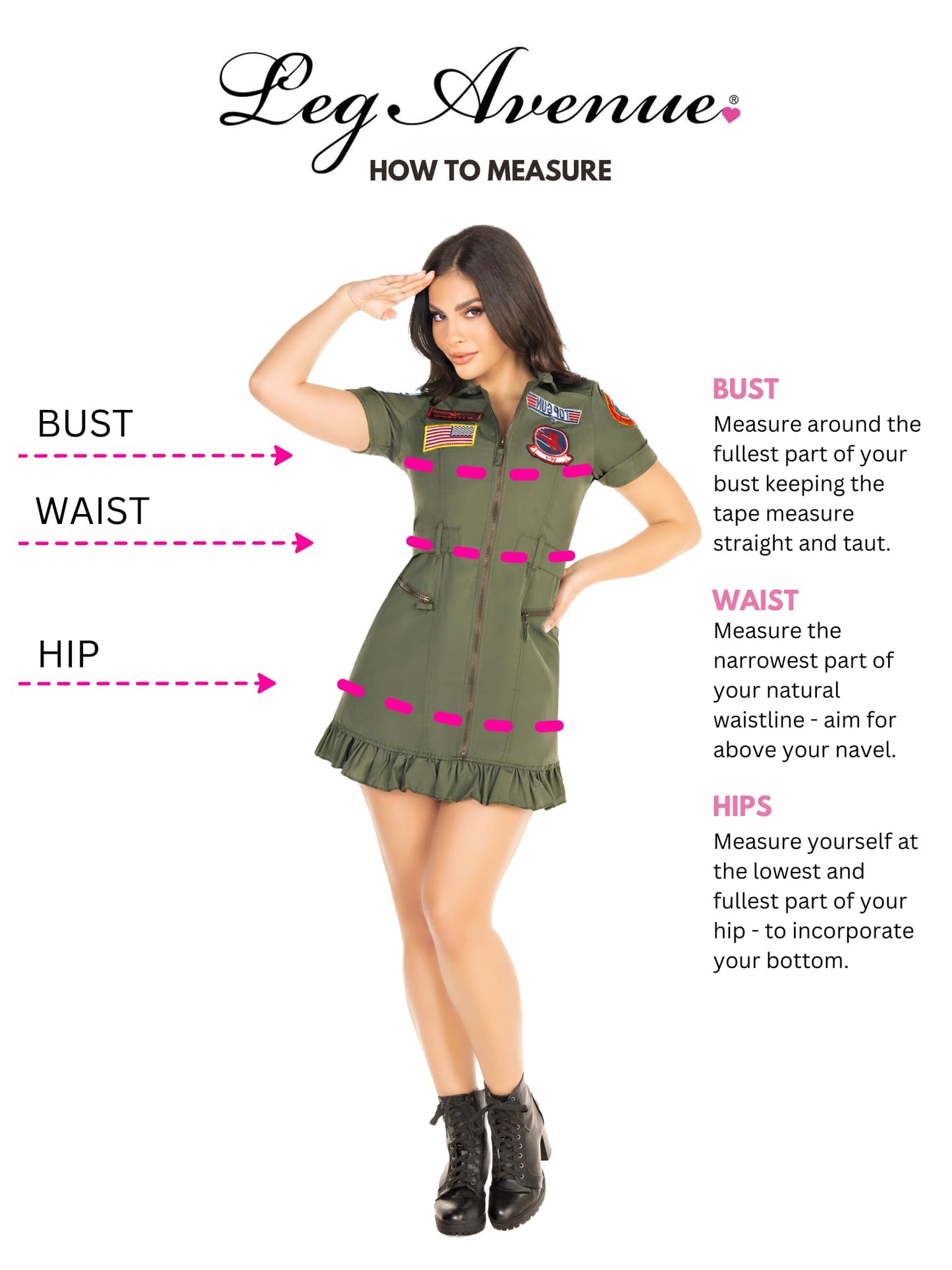 Leg Avenue Womens Licensed Top Gun Flight Dress Costume, SMALL, Green