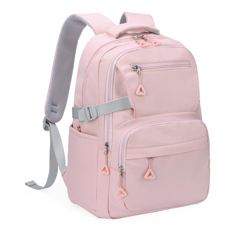 GAEKEAO Everyday Backpack for Women Lightweight Casual Daypack Travel Backpacks for Work College Hiking Camping Commute Pink
