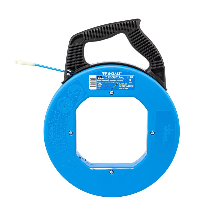 Ideal E-Class Fish Tape, 100 ft, Glow-in-Dark