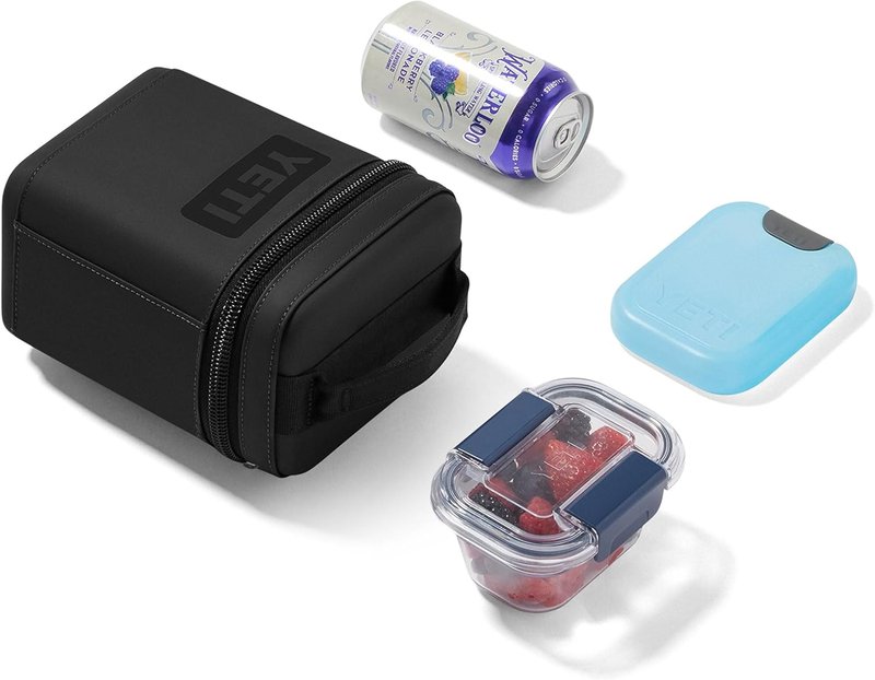 YETI Insulated Soft Cooler Snack Box - 2L Capacity, Black Color