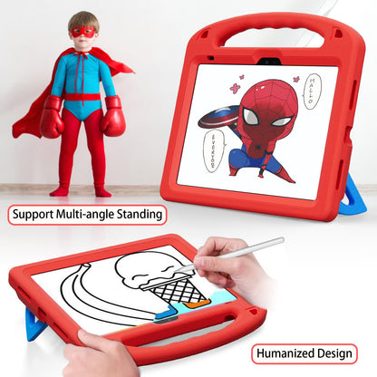 LKOOZO Kids Case for iPad (A16) 11th Generation 11 Inch 2025 / iPad 10th Generation 10.9 inch 2022, Shockproof Cover with Built-in Screen Protector, Red