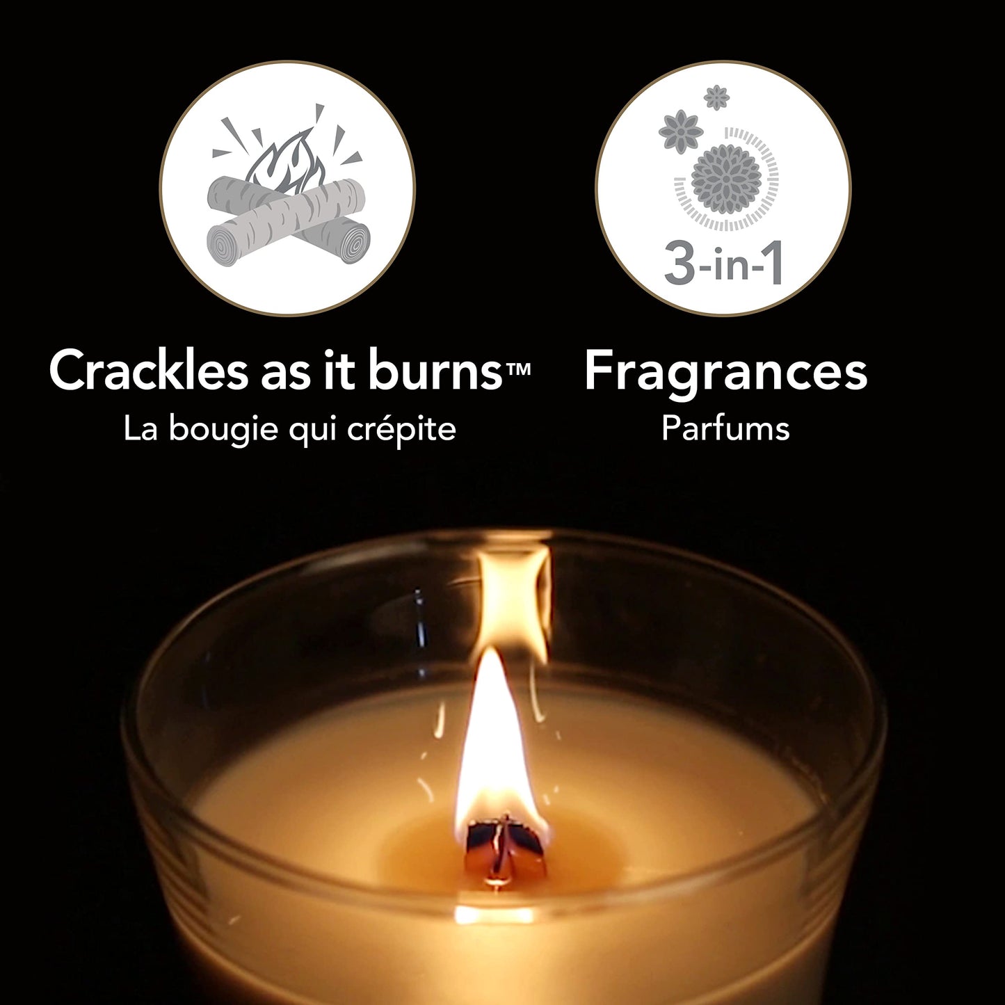 WoodWick Large Hourglass Trilogy Scented Candle | Calming Retreat | with Crackling Wick | Burn Time: Up to 130 Hours
