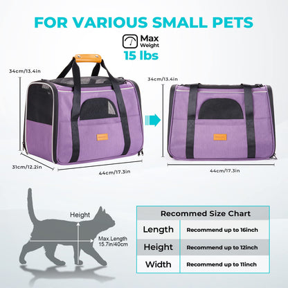 Morpilot Breathable Mesh Small Animal Carrier with Travel Cage and Water Bottle for Hamster, Guinea Pig, Rat, Sugar Glider, Hedgehog, Squirrel - Pink