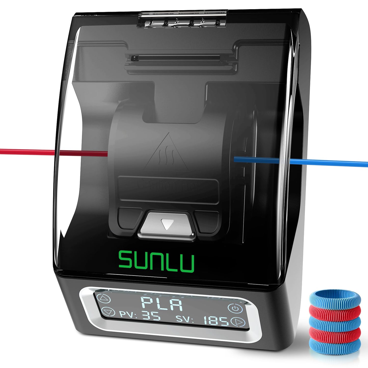 SUNLU Official Filament Joiner, Filament Connector with 200 PCS PTFE Sleeve for 3D Printer Filament 1.75mm 240°C Fast Heating Compatible with PLA PETG TPU ABS PA Nylon, Easy to Use