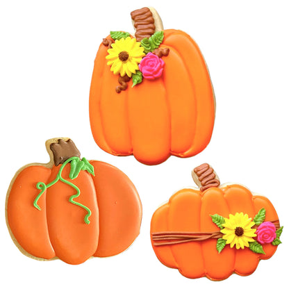 Halloween & Thanksgiving Pumpkin Patch Cookie Cutters 3-Pc. Set Made in USA by Ann Clark