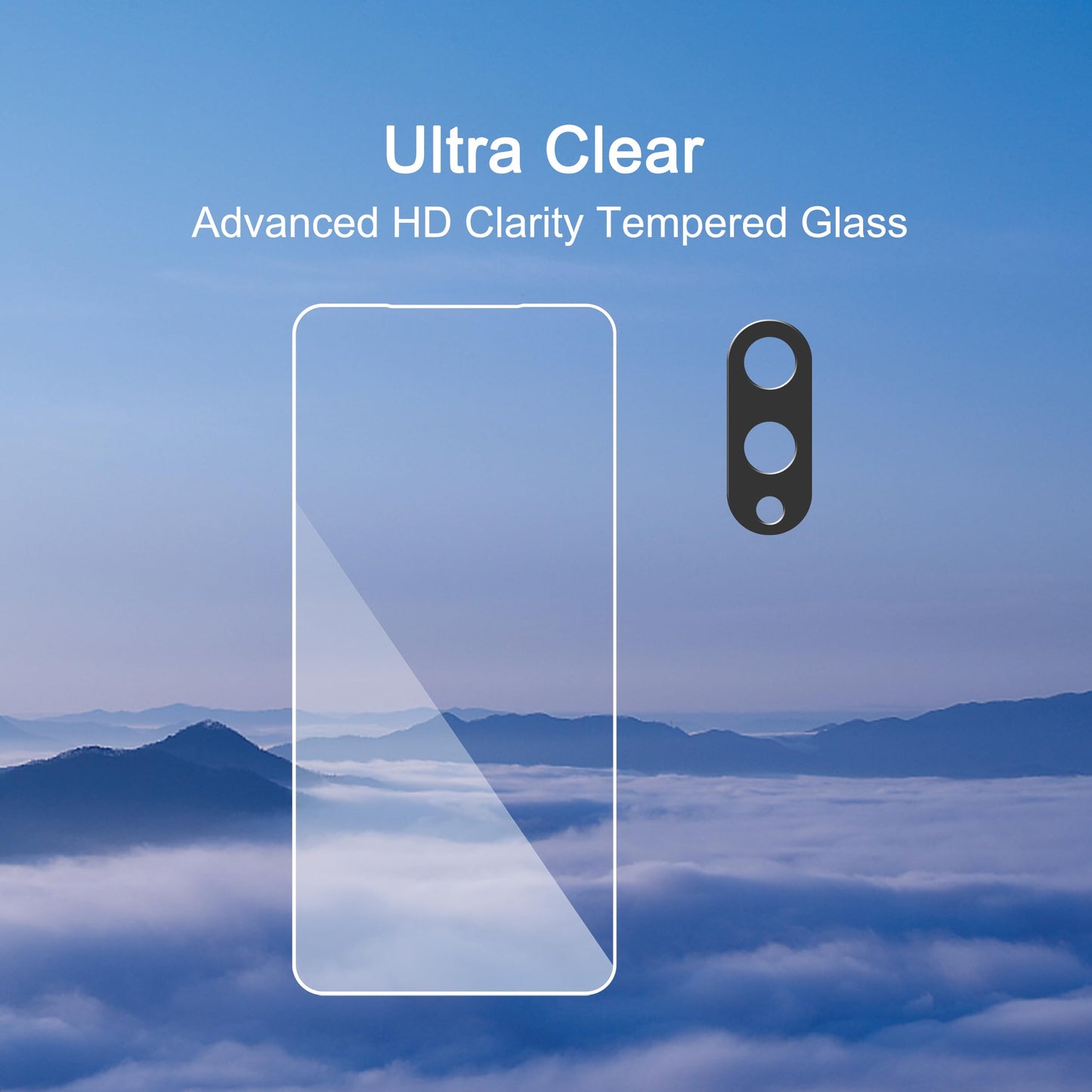 Ailun Screen Protector for Galaxy S22+/S22 Plus 5G 6.6 Inch Display 3Pack + 3Pack Camera Lens Tempered Glass Fingerprint Unlock 0.25mm Clear Anti-Scratch Case Friendly [Not For S22 Ultra]