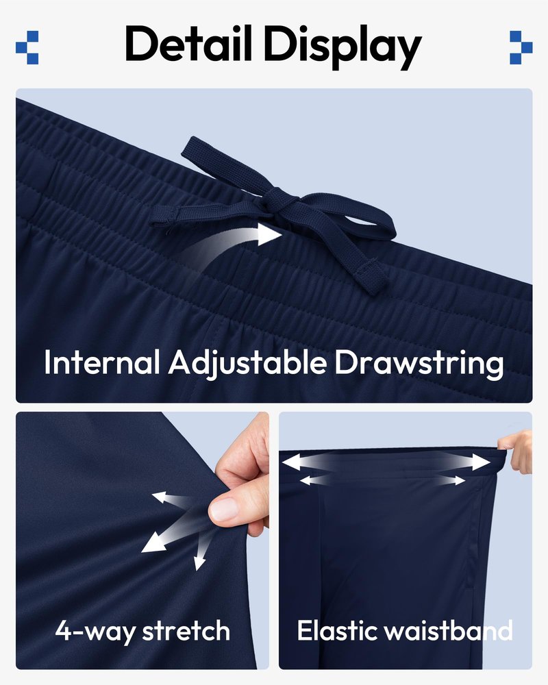 BALENNZ 5 Pack Boys Athletic Shorts Kids Youth Quick Dry Active Performance Basketball Shorts with Pockets Elastic Waistband Medium