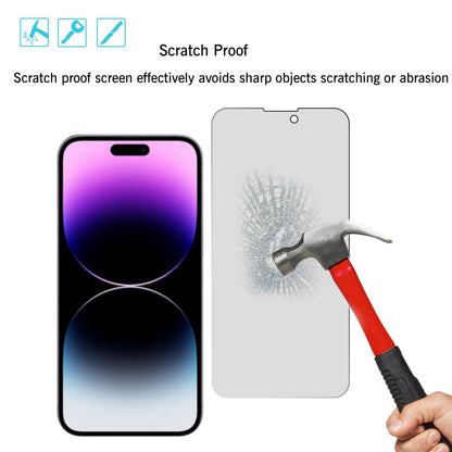 Ailun 2Pack Privacy Screen Protector Compatible for iPhone 14 Pro Max [6.7 inch] + 2 Pack Camera Lens Protector, Anti Spy Private Tempered Glass Film, Case Friendly, [9H Hardness] - HD