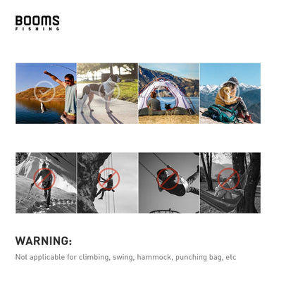Booms Fishing CC2 Carabiner Clip, 2.3" Small Carabiner Keychain, Multi-use Aluminium D Ring Caribeener Clips, 6 Pack Black