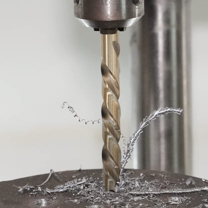 GMTOOLS 15Pcs Cobalt Drill Bit Set, M35 HSS, 135 Degree Tip, Twist Jobber Length Drill Bit Kit for Hardened Metal, Cast Iron, Stainless Steel, Plastic and Wood, with Indexed Storage Case 1/16"-3/8"