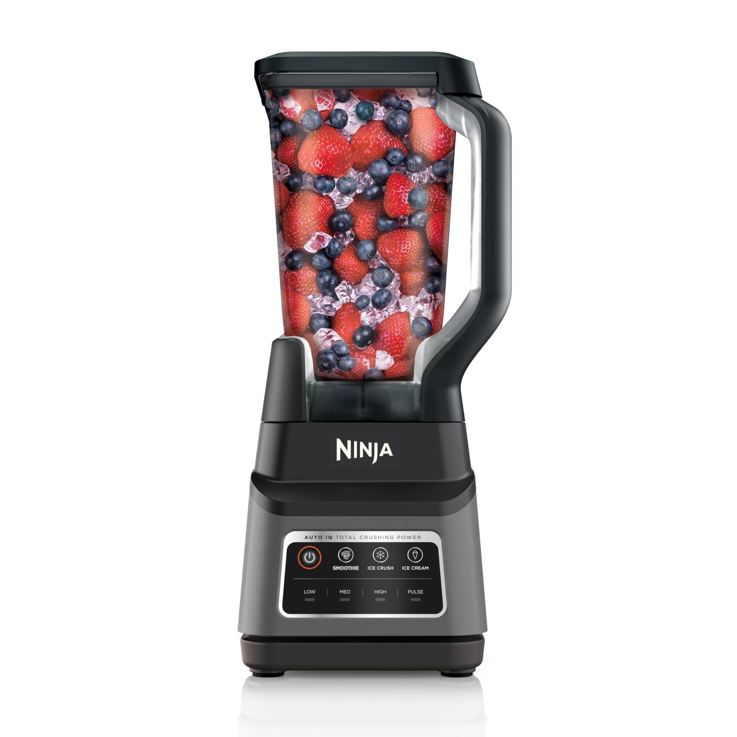 Ninja BL660 Professional Compact Smoothie & Food Processing Blender, 1100-Watts, 3 Functions -for Frozen Drinks, Smoothies, Sauces, & More, 72-oz.* Pitcher, (2) 16-oz. To-Go Cups & Spout Lids, Gray
