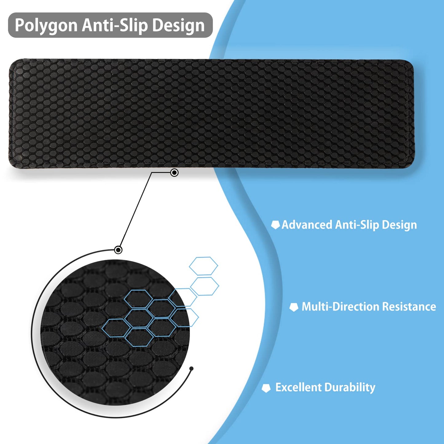 Faluber Cooling Gel Wrist Rest, 14.3-inch Length for Tenkeyless Keyboard, Memory Foam Palm Rest with Non-Slip Footpad, Ergonomic Design, Stain Resistant, PC Accessory Gaming Gear (Medium-TKL)