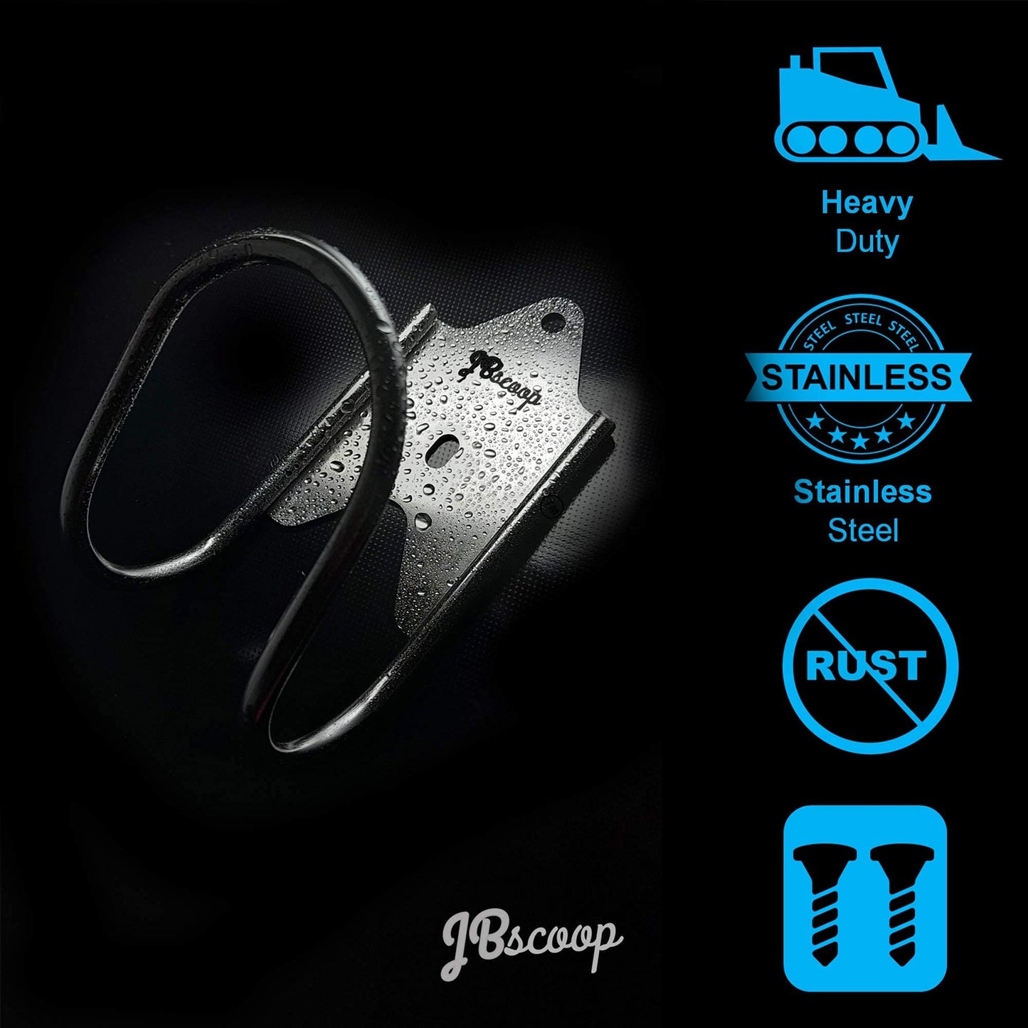 JBscoop Garden Hose Holder, Garden Hose Hanger Wall Mount for Water Hose, Extension Cords, Air Compressor Hose, Heavy Duty & Rust Proof Set of 1