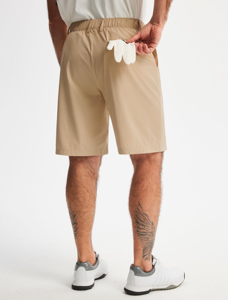 Libin Men's Classic Fit 9" Golf Shorts All Day Comfy Casual Shorts Quick Dry Lightweight Stretch Dress Travel Summer Clothing Work Outdoor Sports with Pockets Khaki 32