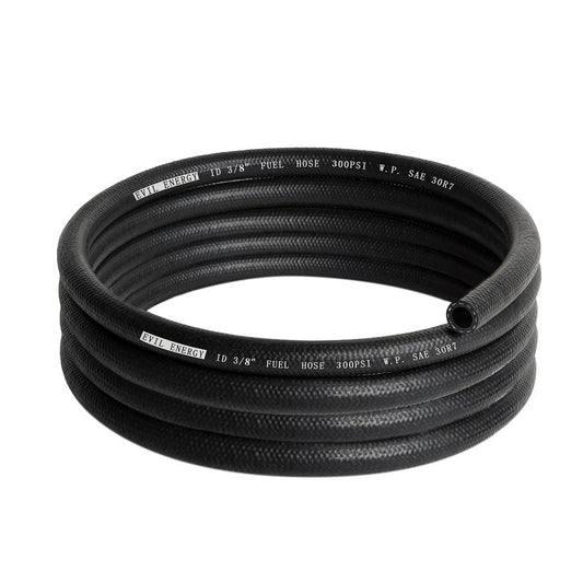 EVIL ENERGY 3/8" Fuel Hose Line Push Lock NBR Rubber SAE 30R7 10FT 300PSI
