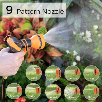 Giraffe Tools CW20 Retractable Garden Hose Reel 5/8" x 60 ft Heavy Duty Water Hose Reel, Swivel Bracket, Any Length Lock, Light Grey