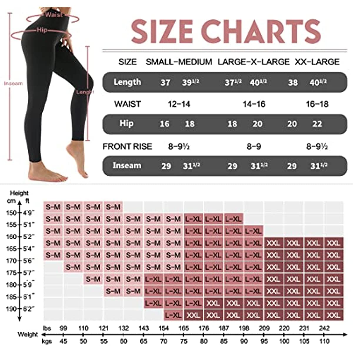 FuelMeFoot Women's Lined Thermal Leggings with Teddy Inner Fleece High Waist Leggings Warm Winter Sports Leggings Long Tights Yoga Trousers Running Trousers
