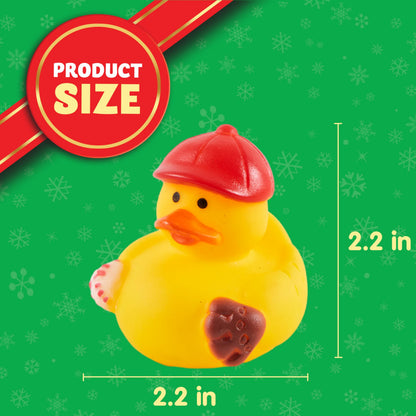 JOYIN 24 Days Christmas Advent Calendar 2025, Rubber Ducks for Boys Girls Kids and Toddlers, Party Favor Xmas Gifts, Halloween Rubber Ducky Bath Toys, Kids Xmas Fun Ducks, Christmas Countdown