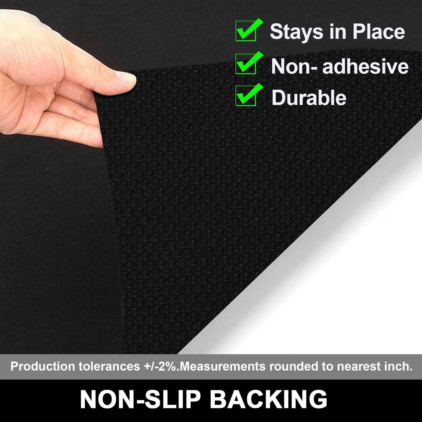 AiBOB Garage Floor Mat, 60 X 72 inches, Oil Spill Mat Under Car, Waterproof Backing Absorbent Pad Protects Floor, Durable, Reusable, Black