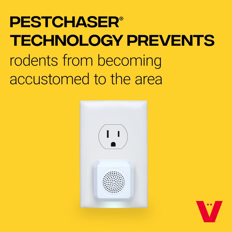Victor PestChaser Indoor Ultrasonic Rodent Repellent with Nightlight - 3 Pack Rodent Repeller Mouse Deterrent Plug In Devices - Repels Mice Indoors - M753K