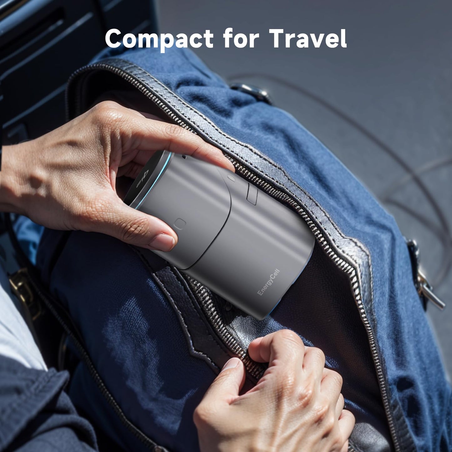 EnergyCell Rotating Wireless Charger, Qi2 Certified 2X Faster 15W for iPhone Charging Station 16/15/14/13/12, Apple Watch, AirPods, 3 in 1 Charging Station Apple Magnetic with Heat Dissipation, Grey