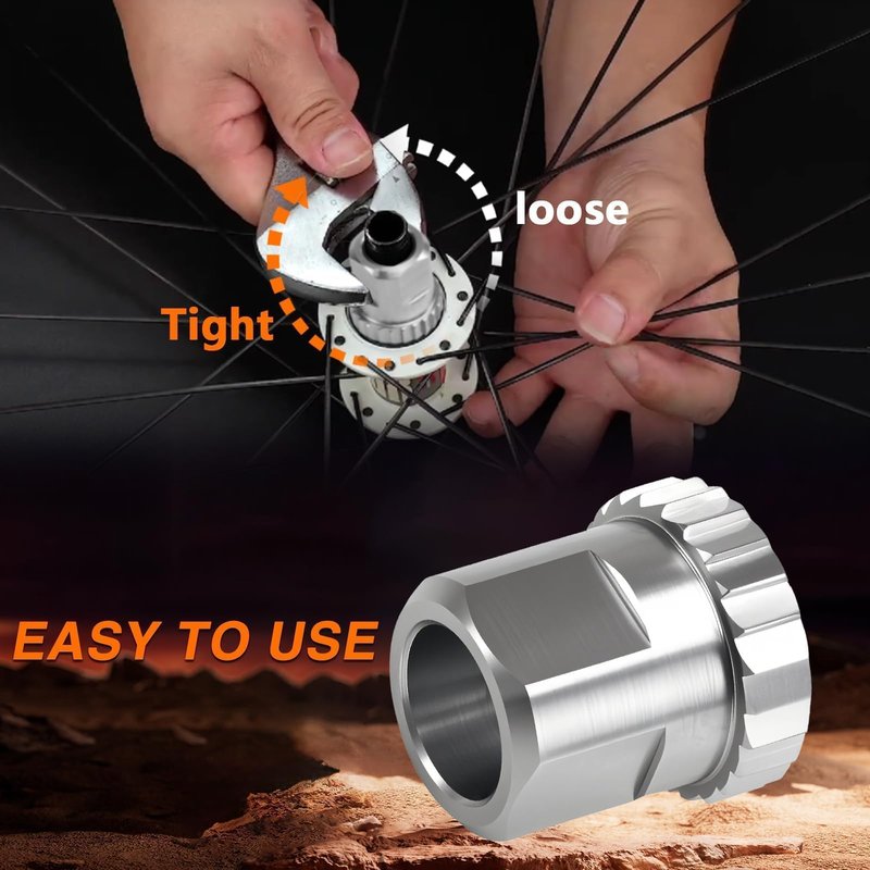 FUSCH Bike Ring Nut Removal Tool Upgraded 630 Stainless Steel Rear Hub Lock Ring Nut Repairing Tool Hub Ratchet Removal Tool Compatible with Dt Swiss 3 Pawl Hub