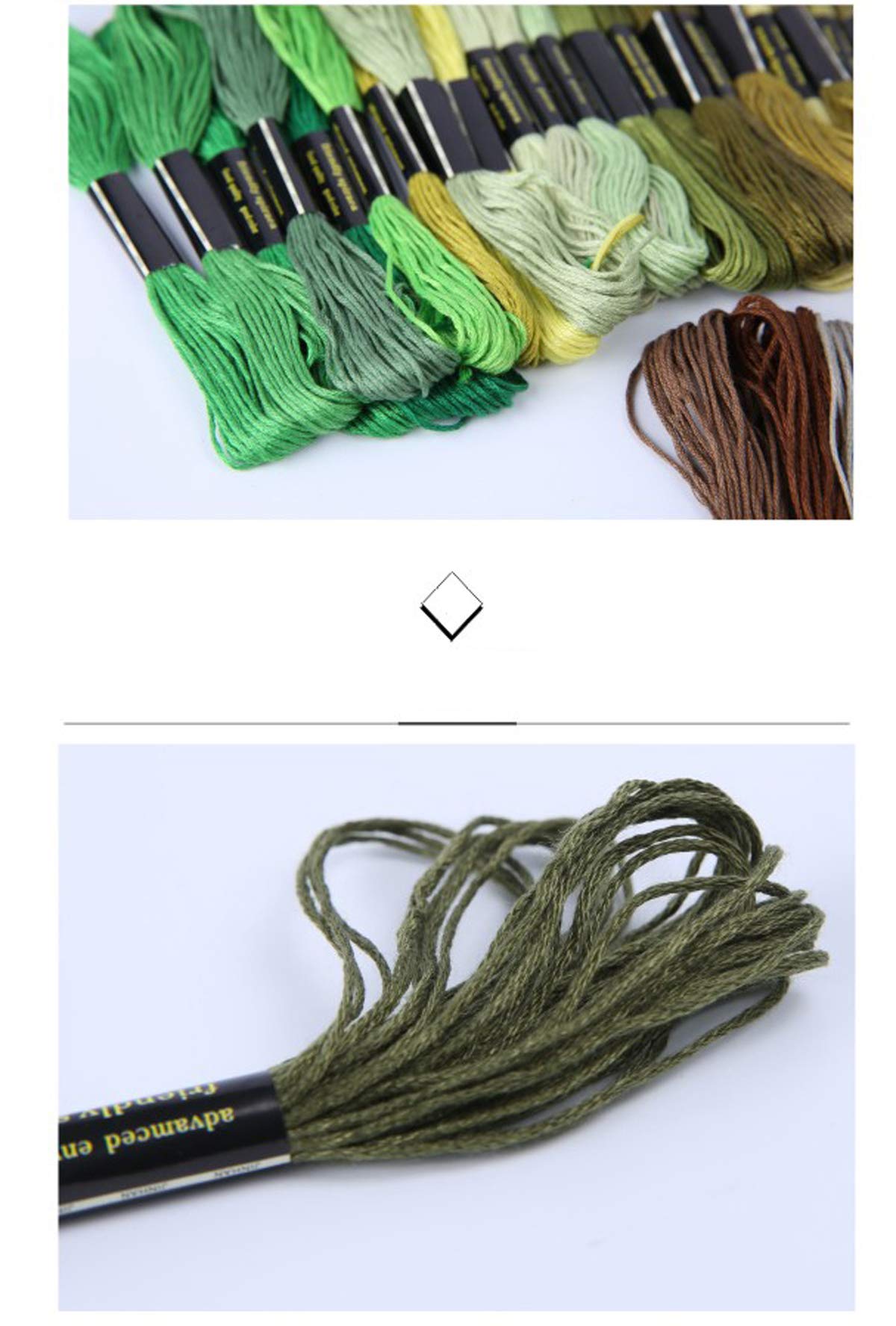 Friendship Bracelet String 50 Skeins Rainbow Color Embroidery Floss Cross Stitch Embroidery Thread Cotton Floss Bracelet Yarn, Craft Floss