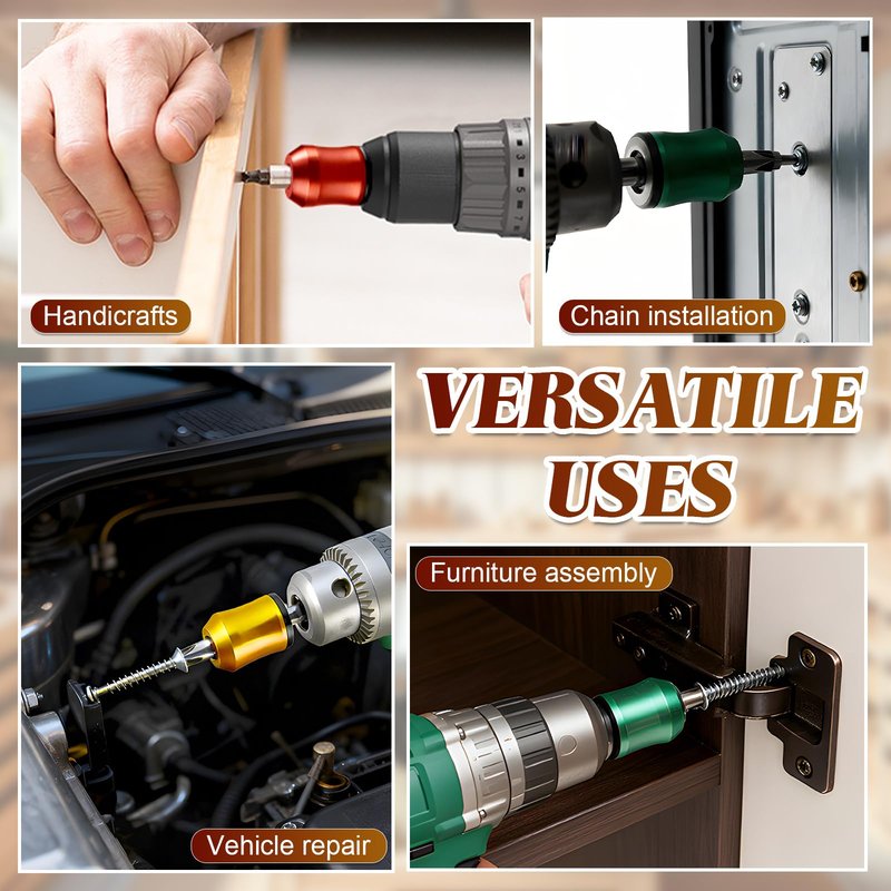 3PCS Upgrade Screwdriver Head Magnetic Ring, Strong Magnetic Screw Holder Ring for Power Bits & Hex Screwdrivers, Removable Household Tool Metal Screw for Power Tools, Mechanics & Carpenters (Mix)