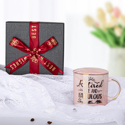 Best Friend Birthday Gifts for Women, Friendship Gifts for Women, Unique Birthday Valentines Day Gift Ideas for Her, Friends Female, Besties, BFF Ceramic Marble Coffee Mug Gift Box Printed Gold 14 oz
