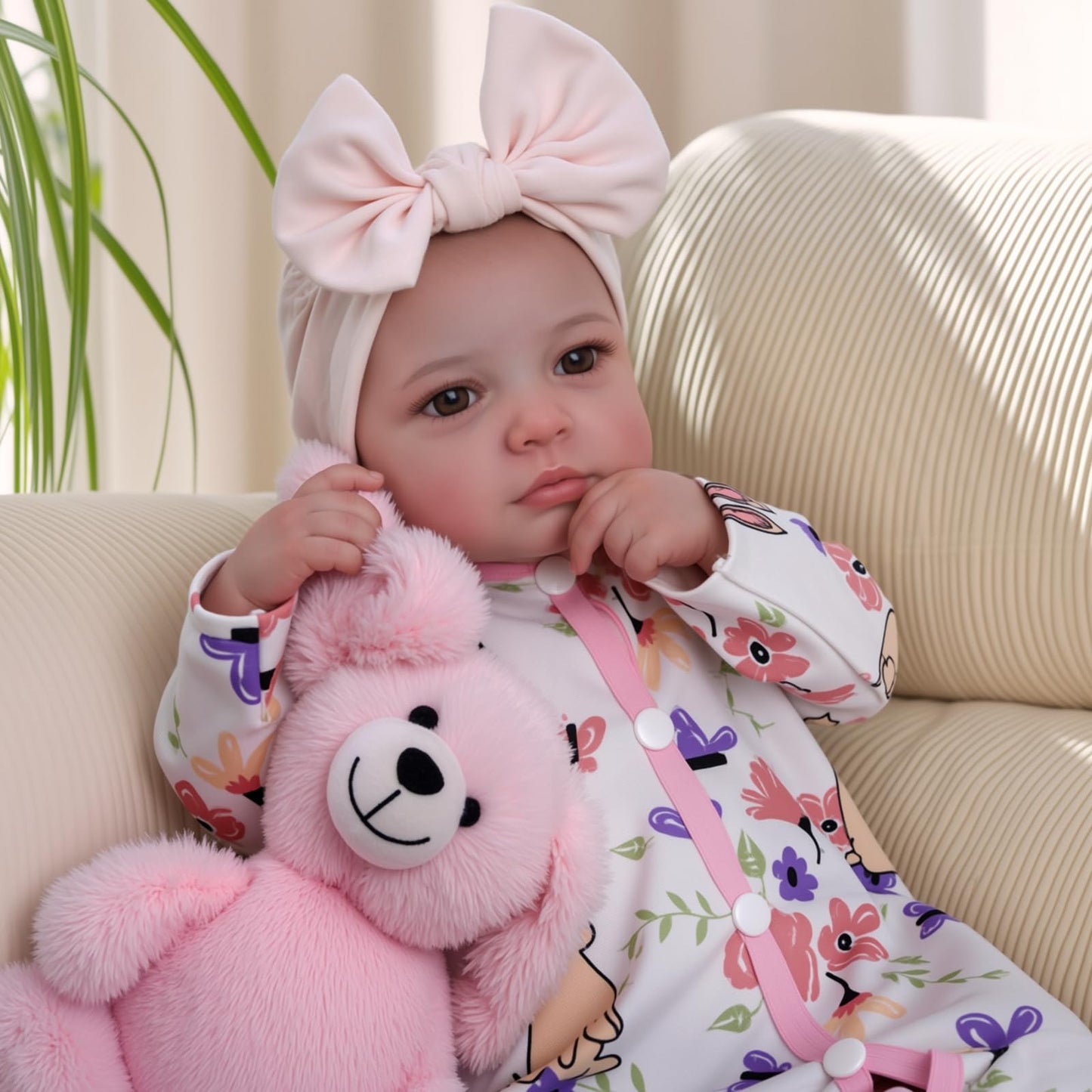 BABESIDE Reborn Baby Dolls - 20-inch Cute Soft Vinyl Realistic Baby Doll Real Life Baby Dolls with Complete Accessories Perfect for Cuddling, Playtime, and Gift Giving