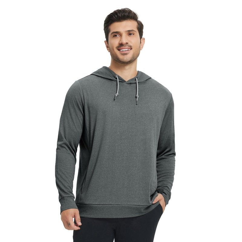 M MAELREG Hooded Sweatshirts for Men Breathable Lightweight Performance Heather Golf Pullover Hoodies With Pockets