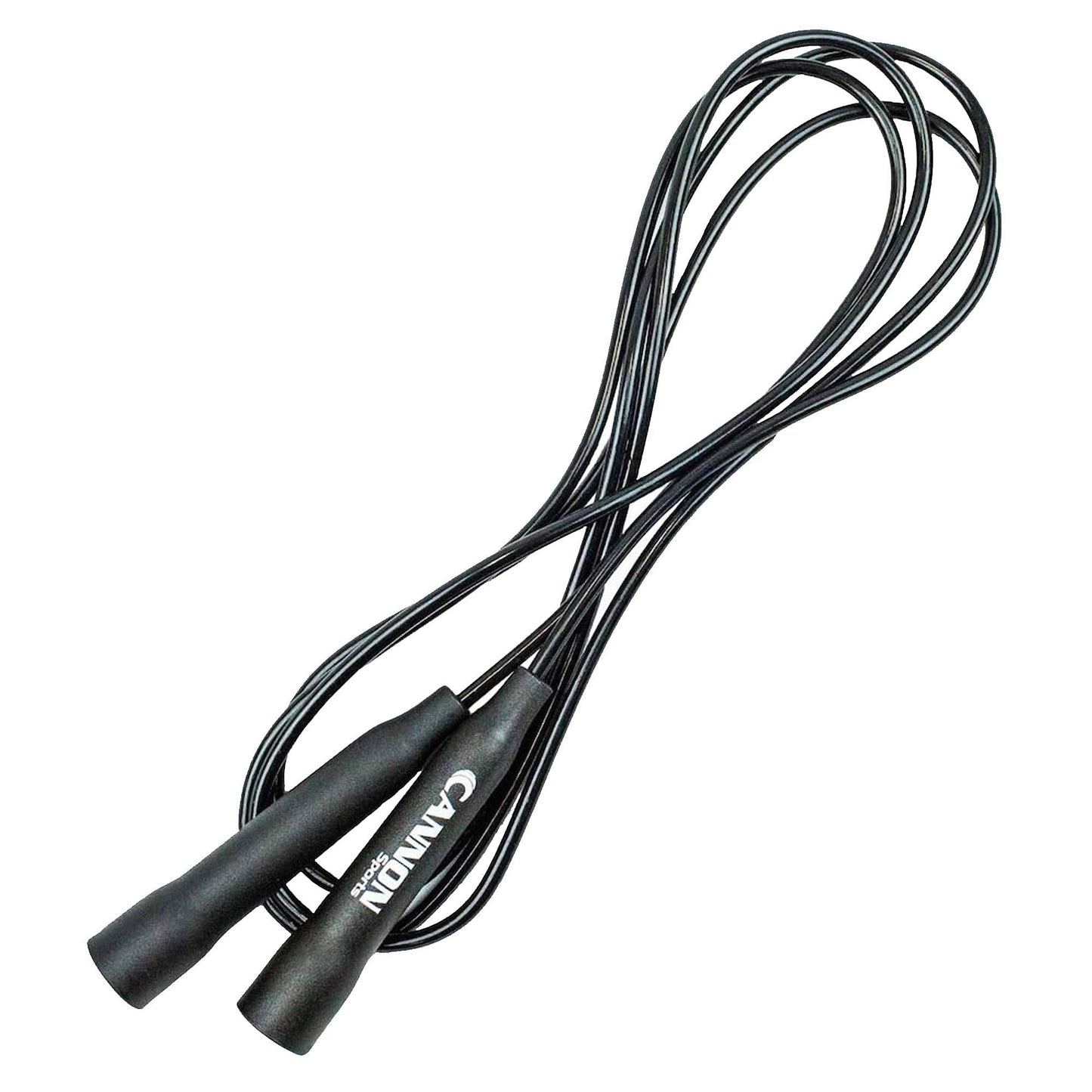 Cannon Sports Speed Jump Rope - Tangle Free for Gym Training, Boxing Workout & Fitness Fun - Adults & Kids (Black, 8 ft)