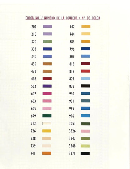 DMC 117F25-PC36 Embroidery Popular Colors Floss Pack, Colors may vary, 8.7-Yard, 36/Pack