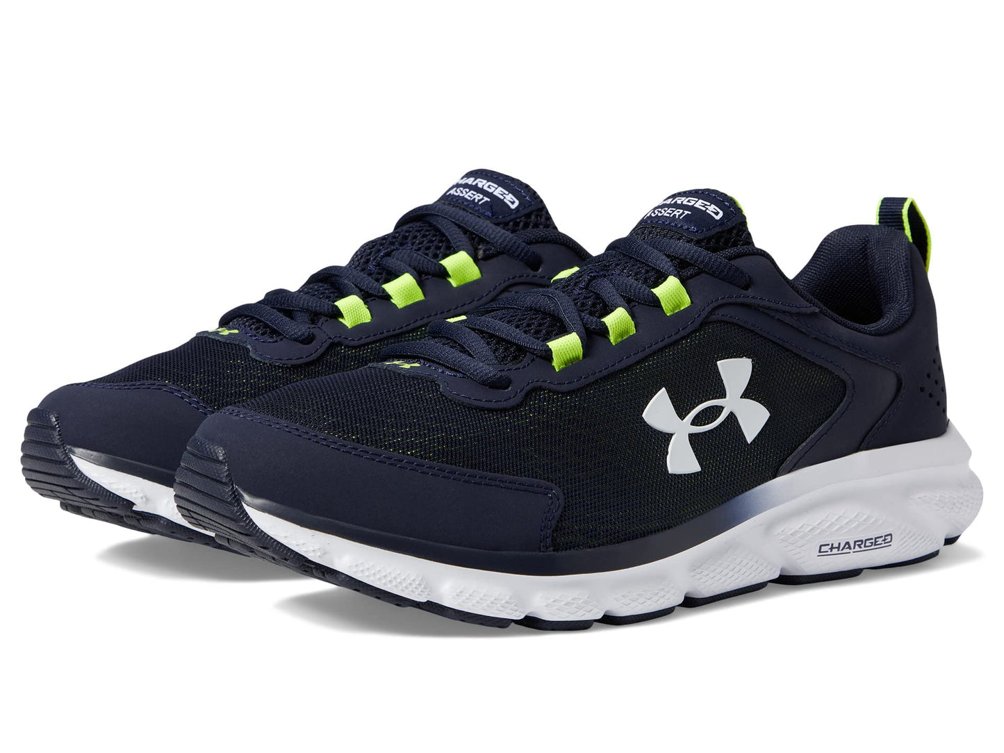 Under Armour Men's Charged Assert 9, (404) Midnight Navy/Yellow Ray/White, 9.5