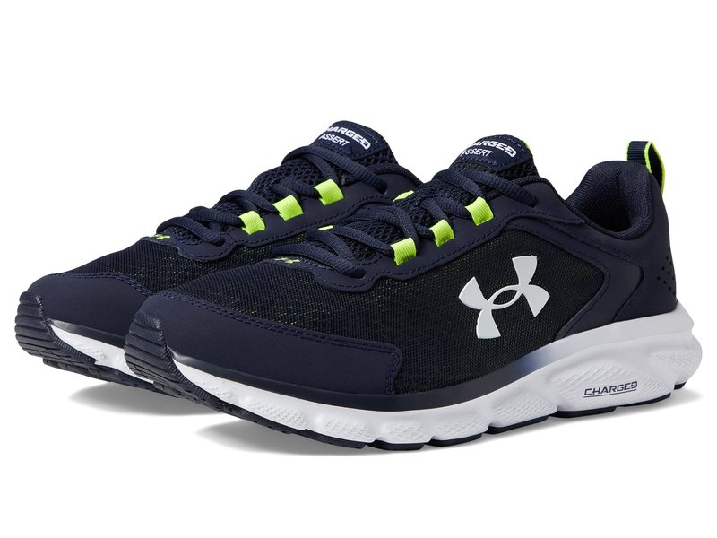 Under Armour Men's Charged Assert 9, (404) Midnight Navy/Yellow Ray/White, 12.5