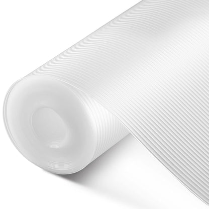 Shelf Liner, Drawer Liner, 12 x 120 Inches Cabinet Liner for Kitchen Cabinets Non-Adhesive Shelf Liners, Waterproof Shelf Paper with Non-Slip, Durable Liners, Clear